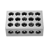 Samfox 1 2 3 Block 1 2 3 Gauge Block Sidamo Gauge Blocks - 1-2-3 Parallel Blocs Gauge Steel Engineers Blocks Accessoire pour Outil de Fraisage de Haute Précision à 23 Trous