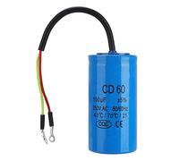 Samfox Condensateur, Samfox CD60 Run Condensator with Wire Lead 250V AC 150uF 50/60Hz for Motor Start Motor Air Compressor