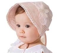 SAMGU Bébé Fille Bonnet Princesse Dentelle Fleur Creux Chapeau Mignon Chapeau 3-24 Mois