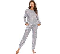 Samgu Ensemble de pyjamas de Noël pour la famille Pour l'automne et l'hiver ,M,Étoile Rose