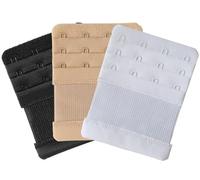 SAMGU Extensions pour soutien-gorge 4 Crochets Bra Extenders élastique extension de crochet de soutien-gorge, 3 pièces