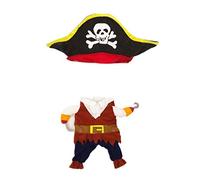 SAMGU Pirate Captain pour Chiens Chat Toutous Vetement Chien Manteau Color Marron Size Medium