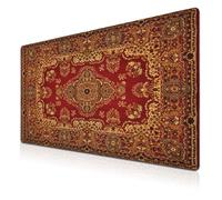 Samgula Grand Tapis de Souris de Jeu rétro bohème avec Base en Caoutchouc antidérapant et imperméable avec Bords Cousus, 35,4 x 40 cm, pour Travail/Jeux/Bureau/Maison Vintage bohème