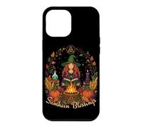 Samhain Blessings Roue de sorcière païenne de l'année Wicca Wiccan Coque pour iPhone 12 Pro Max