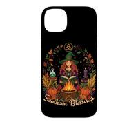 Samhain Blessings Roue de sorcière païenne de l'année Wicca Wiccan Coque pour iPhone 14 Plus