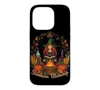 Samhain Blessings Roue de sorcière païenne de l'année Wicca Wiccan Coque pour iPhone 14 Pro