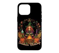 Samhain Blessings Roue de sorcière païenne de l'année Wicca Wiccan Coque pour iPhone 16 Pro Max