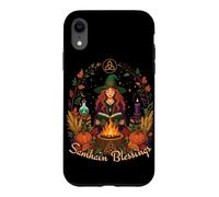 Samhain Blessings Roue de sorcière païenne de l'année Wicca Wiccan Coque pour iPhone XR