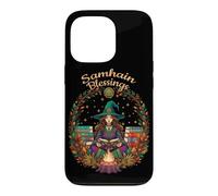 Samhain Blessings Sorcière païenne Wicca Wiccan Roue de l'année Coque pour iPhone 13 Pro