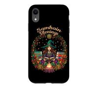 Samhain Blessings Sorcière païenne Wicca Wiccan Roue de l'année Coque pour iPhone XR