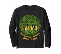 Samhain Enchanted Woods Celtic Roots Gaélique Halloween Witch Manche Longue