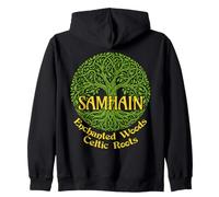 Samhain Enchanted Woods Celtic Roots Gaélique Halloween Witch Sweat à Capuche