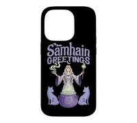Samhain Greetings Wicca Wiccan Païen Nouvel an Sorcière Sorcière Coque pour iPhone 14 Pro