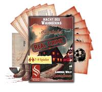 Samhain VERLAG - Real Crime Dinner - Nuit de la Folie pour 7 à 9 Joueurs, à partir de 16 Ans, adapté aux débutants