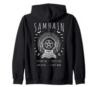 Samhain Wicca Wiccan Fin de Saison de récolte Moitié Plus foncée Sweat à Capuche
