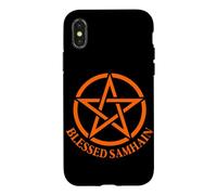 Samhain Wicca Wiccan Witch Star Païen Halloween Coque pour iPhone X/XS