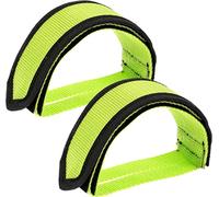 SamHeng 1 paire de sangles de pédale de vélo, réglables et antidérapantes, en nylon, accessoire de pédale de cyclisme universel pour débutants (vert)