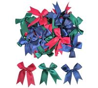 SamHeng 30 Pièces Nœuds en Ruban de Satin pour Artisanat 8CM Grand Décoratif Cadeaux Bowknot pour Bricolage Emballage Cadeau Mariage Fête Décor de Gâteau Sachets de Bonbons Accessoires Cheveux (A)