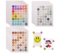 SamHeng 720 Pièces Autocollants Emoji, Auto-adhésif Stickers Émoticônes 15mm Coloré Autocollants d'humeur, Visages Amusants Autocollants de Scrapbooking pour Projets Artisanaux Mural Décor