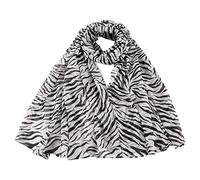 SamHeng Foulards à rayures pour femmes Écharpe en mousseline de soie douce respirante légère Longue mode Châle résistant au soleil