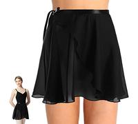 SamHeng Jupe enveloppante de Ballet, Jupe de Danse en Mousseline de Mousseline, Jupes enveloppantes réglables de Gymnastique de Skate de Balle de Ballet