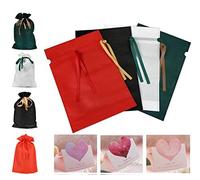 SamHeng Sacs-cadeaux Sacs avec cartes de voeux fixées pour Noël, sac de faveur non tissé Sacs à de vacances Goody Sacs pour le mariage de la fête de mariage Halloween (sacs 12pcs + cartes 3pcs)