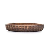 Samhita Bol décoratif en bois de manguier pour décoration d'intérieur, centre de table, ferme, restaurant, café (35,6 x 15,2 x 5,8 cm)