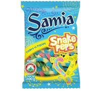 SAMIA - Bonbons Gélifiés Vers Acides Halal, Saveur d'Orient, 200g - Lot De 4
