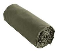 SAMIA - Drap Housse 180x200cm Coton Coloris Romarin - Altobuy Vert G