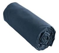 SAMIA - Drap Housse 200x200cm Coton Coloris Mûre - Altobuy Bleu