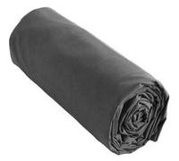 SAMIA - Drap Housse 200x200cm Coton Coloris Poivre - Altobuy Gris