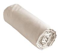 SAMIA - Drap Housse 90x190cm Coton Coloris Pampa -
