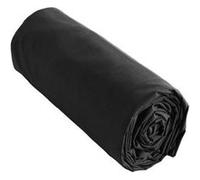 SAMIA - Drap Housse 90x200cm Coton Coloris Truffe - Altobuy Noir G