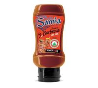 SAMIA Sauce Barbecue Goût Fumé Halal - Format Pratique 350 g - Bouteille en Plastique avec Bouchon Flip-Top - Idéale pour Kebab, Burgers et Grillades - Lot de 4