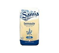 Samia - Semoule De Blé Fine 1Kg - Tradition culinaire africaine - Epicerie salée - Lot De 4