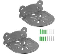 SamIdea Support mural en forme de L pour caméra de vidéosurveillance, moniteur de bébé, caméra IP pour caméra dôme de surveillance Hikvision (2 ours noir dôme)