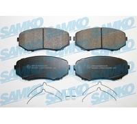 SAMKO Plaquettes de freins Avant avec indicateur d'usure 5SP2208 Compatible avec MAZDA CX-5 KF, MITSUBISHI L 200 / Triton Pick-up KJ, KK, KL