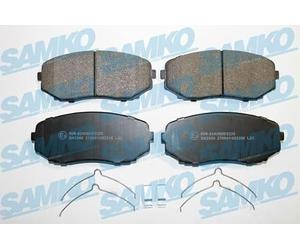 SAMKO Plaquettes de freins Avant avec indicateur d'usure 5SP2208 Compatible avec MAZDA CX-5 KF, MITSUBISHI L 200 / Triton Pick-up KJ, KK, KL