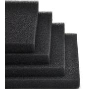 SamLng 4 Pièces Tampon Éponge Filtration Biologique for Aquarium5-100cm | Milieu de filtration en éponge biologique, tapis d'eau d'aquarium poreux fin(12x50CM)