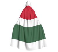 SamLng Cape à capuche drapeau de la Hongrie pour adulte - Costume universel pour jeu de rôle - Cape de cosplay - Parfait pour Halloween, Pâques, carnaval