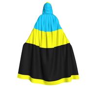 SamLng Cape à capuche Drapeau du Sultanat de Burongan - Costume de jeu de rôle pour adulte - Parfait pour Noël, magicien, fêtes sur le thème du magicien