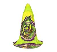 SamLng Cape à capuche grenouille dans un étang - Costume de jeu de rôle pour adolescent, convient pour cosplay, Noël, Halloween, Pâques, carnaval