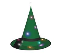 SamLng Chapeau de sorcière Drapeau du Sultanat de Delhi - Accessoires de costume d'Halloween pour fête, bal masqué et robe de cosplay pour femme - Casquette lumineuse LED