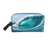 SamLng Clear Sky Wave Trousse de toilette de voyage - Trousse de maquillage pour homme et femme, organiseur portable pour un usage quotidien, blanc, taille unique, blanc, Taille unique