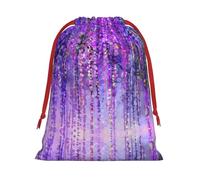SamLng Grand sac cadeau avec cordon de serrage - Arbre floral parfait pour Noël, les vacances et les fêtes - Sacs à bonbons et sacs à friandises