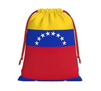 SamLng Grand sac cadeau avec cordon de serrage - Drapeau du Venezuela parfait pour Noël, les vacances et les fêtes - Sacs à bonbons et sacs à friandises