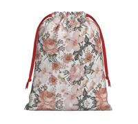 SamLng Grand sac cadeau avec cordon de serrage - Motif Tour Eiffel de Paris - Parfait pour Noël, les vacances et les fêtes - Sacs à bonbons et sacs à friandises