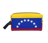 SamLng Grande trousse de maquillage de voyage - Drapeau du Venezuela - Motif imprimé complet - Organiseur de toilette portable - Pochette multi-usage pour le maquillage - Blanc - Taille unique, Blanc