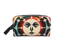 SamLng Grande trousse de maquillage de voyage - Flèches de chasse, triangles de cerf, design complet, organisateur de toilette portable, pochette multi-usage pour le maquillage, blanc, One Size