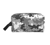 SamLng Grande trousse de maquillage de voyage - Motif camouflage numérique - Organiseur de toilette portable - Multi-usage - Blanc - Taille unique, blanc, Taille unique